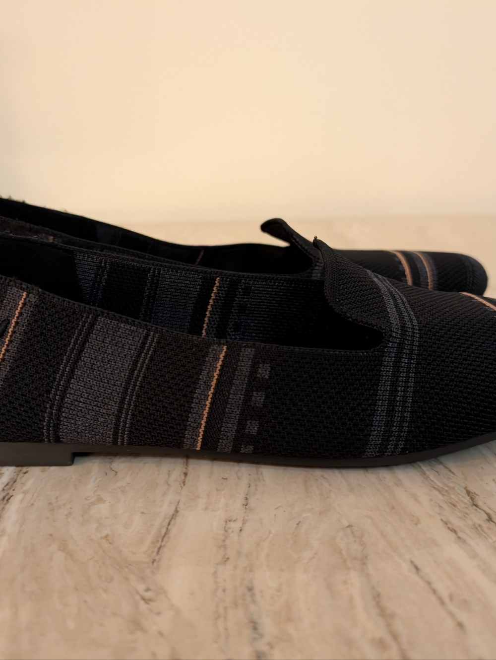 Vivaia Elly Black Striped Loafer EU 40/ US9 - Picture 3 of 5